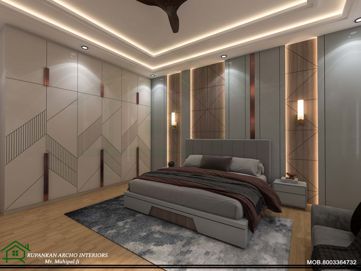 Bedroom Portfolio - Rupankan Archo Interiors